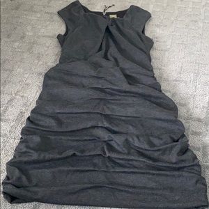 TAYLOR CHARCOAL GRAY DRESS SZ 14 NWOT